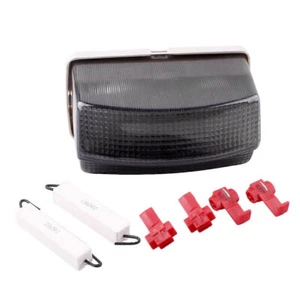 Smoke Integrated LED Rear Tail Light Lamp Turn Signal for 1991-95 YAMAHA FZR1000 - Picture 1 of 5