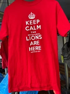 Keep Calm the British & Irish Lions are here Mens Tee Small - Picture 1 of 3