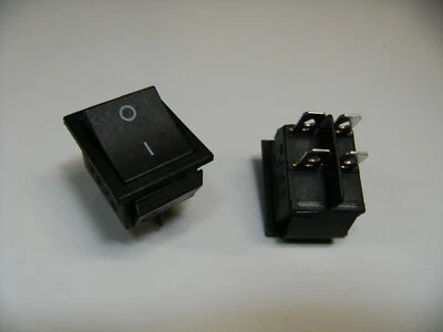 CQC 2x Lot Pack KCD4 16A 250V AC 20A 125V Rocker Boat Power Switch 4 Pins 2 Position
