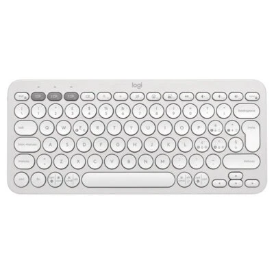 Logitech Tastiera computer K SERIES Pebble Keys 2 K380S Off white 920 011820 - Immagine 1 di 4