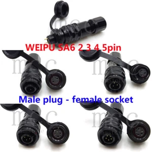 WEIPU SA6 2 3 4 5 Pin panel mount Aviation waterproof connector,power connector - Picture 1 of 14
