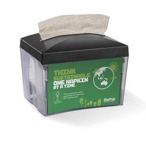 Napkin Dispenser with 1 ply Bio Napkins Natural 6000 pcs - Picture 1 of 1