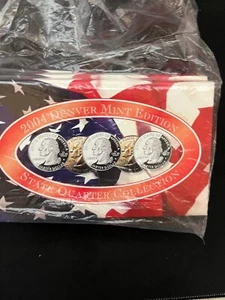 CSN Sealed State Quarter Set 2004 Platinum, Gold, Denver, and Philadelphia Mints - Picture 1 of 1