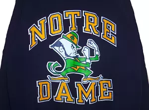 SUDADERA GRANDE VINTAGE AÑOS 90 NOTRE DAME LUCHA CAMPEÓN IRLANDÉS NCAA LOGOTIPO GRANDE - Imagen 1 de 3