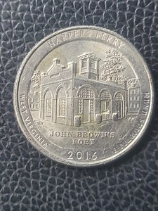 2016 P Harpers Ferry ATB Quarter DDR US MINT ERROR - WDDR-078 *Window Doubling* - Picture 1 of 2