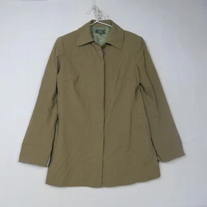 Cue Womens Blazer Coat Jacket 8 or XS Brown Buttons Up Long Sleeve Pockets - Picture 1 of 7