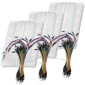 3x Mini Breadboard 400 Pins + 3x 65Stk. M2M Jumper Kabel Breadboard Kit - Bild 1 von 7