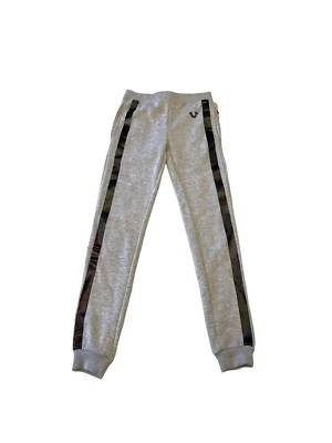 NUEVO CON ETIQUETAS $59 Pantalones de vellón True Religion para jóvenes niños pierna ajustada gris Foto 1 de 4