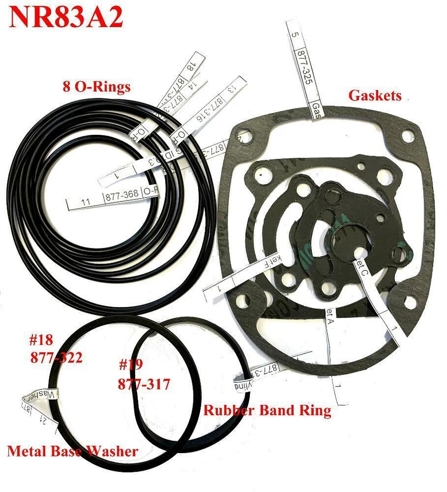 CoFast® High Quality O-Rings, Gaskets Rebuild Kit for Aftermarket Hitachi NR83A2