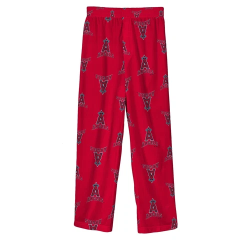 Outerstuff MLB Youth Boys Los Angeles Angels Team Color Sleepwear Printed Pants Cover