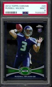 PSA 9 - 2012 Topps Chrome # 40 Russell Wilson RC Seattle Seahawks - Picture 1 of 5