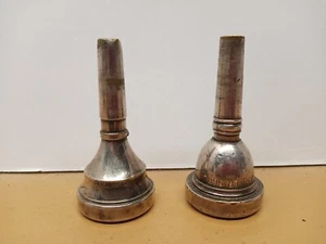2 Trombone Mouthpieces Jupiter 5GB And CKB 12C Used - Picture 1 of 14