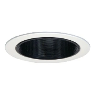 HALO, COOPER LIGHTING Halo Cooper Lighting 5016P 5" Recessed Trim Black Coilex Baffle (with fit list)