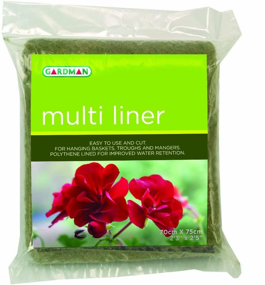 Gardman Multi Liner 'Jumbo' Pack for Hanging Baskets,Troughs, Window-boxes Liner - Image 1 of 1