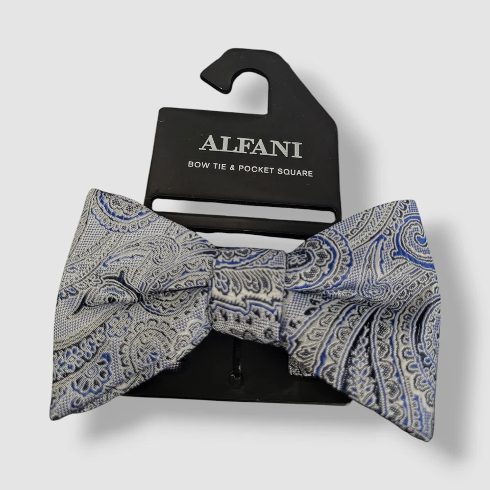 Pajarita de cachemira preatada azul Alfani para hombre Foto 1 de 1