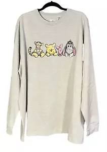 Disney Parks Winnie The Pooh & Pals Long Sleeve Striped T-Shirt XXL Unisex NWOT - Picture 1 of 10