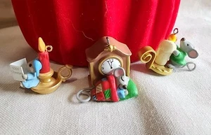 3 adornos en miniatura con sello de la serie "A Creature was Stirring" - Imagen 1 de 6