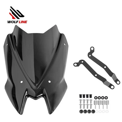 WOLFLINE Windshield with Mounting Bracket for Kawasaki Z900 2020-2024 Windscreen - Image 1 of 4