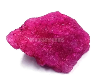 Piedra preciosa suelta rosa áspera rubí natural teñida con certificación EGL 70,00 quilates 5NSE - Imagen 1 de 9