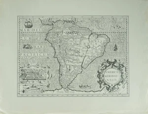 Jocodus Hondius: Mapa de Sudamérica - Imagen 1 de 6