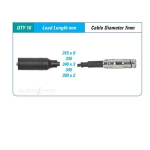 PAT Ignition Lead Set For Mercedes Benz S55 AMG W220 5.4L M113.995 V8 24V SOHC - Picture 1 of 1