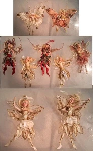 Skurrile Fee Sprite Pixie Ornament Lot Weihnachten Wald Urlaub Fairycore  - Bild 1 von 8