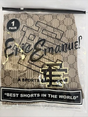 Pantalones Cortos Eric Emanuel Beige Sueltos Talla XL Foto 1 de 4