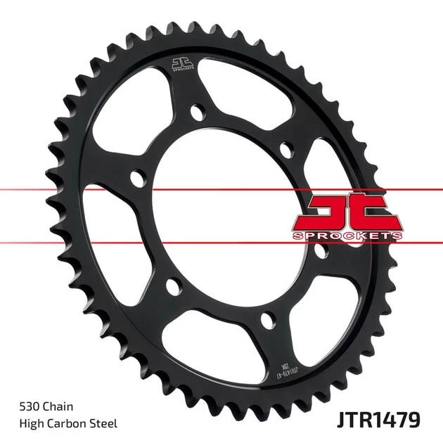JT Steel Rear Sprocket 530 43T #JTR1479.43zbk for Yamaha YZF-R1/YZF-R1 LE - Image 1 of 1