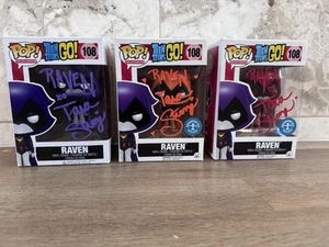 Teen Titans Go! Rabe Lot 3 signiert von Tara Strong BAS Beckett Autogramm COA - Bild 1 von 13