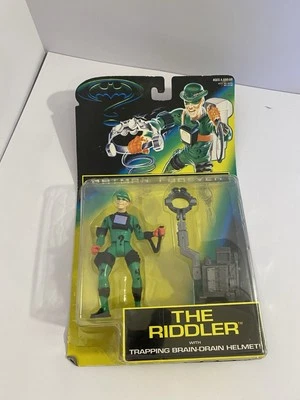 Batman Forever Riddler Kenner 1995 Movie Jim Carey DC Vintage MOC MOSC - Image 1 of 4