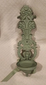 Hanging Wall Candle Holder Decor Sage Green - Picture 1 of 4