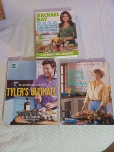 Lot Of 3 Cookbooks Martha Stewart Tyler Florence Rachael Ray - Foto 1 di 4