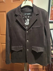 House of Howe / Hause of Howe Sz 42 Mens Brown Blazer Jacket English Rock Gothic - Picture 1 of 13