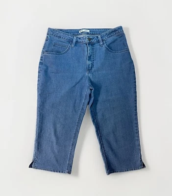 Riders by Lee Mujer Tiro Medio Capri Elastizado Medio Azul Denim Talla 12 M Foto 1 de 4