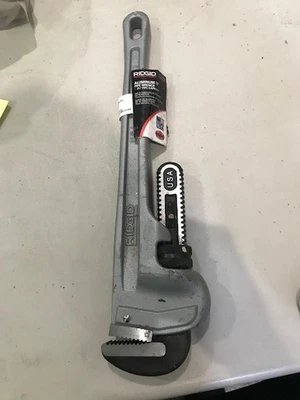 Ridgid 18” Aluminum Pipe Wrench 2-1/2” Pipe Capacity 31100 818 USA NEW - Image 1 of 2