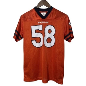 NFL Denver Broncos Von Miller #58 Orange Youth Boy Jersey Sz XL Sporty Athletic - Picture 1 of 8