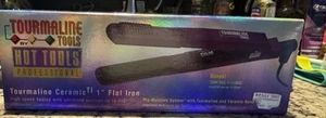 Hot Tools Professional Ceramic Tourmaline 1” Salon Flat Iron 1161 New In Box - Picture 1 of 4