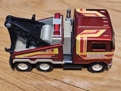 Vintage Buddy L Wrecker Tow Truck Diecast 1980's Japan 5" - Image 1 of 4