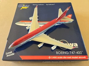 1:400 Boeing 747-400 Northwest Airlines "Shoebowl" N671US Gemini Jets GJNWA927 - Picture 1 of 4