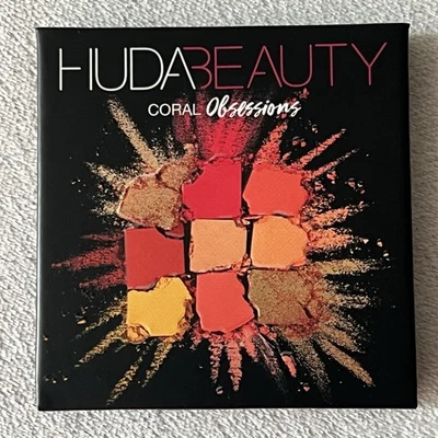Huda Beauty Eyeshadow Palette Coral Obsessions 9 Shades - Image 1 of 3