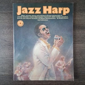 Jazz Harp by Richard Hunter Chromatic & Marine Band Harmonica Instruction Record - Picture 1 of 4