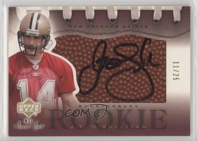 2002 Upper Deck Sweet Spot Gold Rookie /25 JT O'Sullivan #154 Auto RC - Image 1 of 2