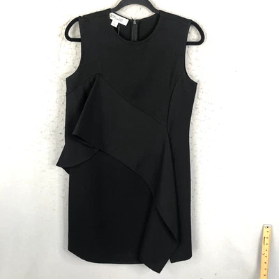 Vestido Diane Von Furstenberg Mujer 10 Negro Abstracto Moderno Oficina Contemporal Foto 1 de 4