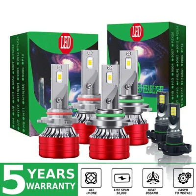 For Dodge Journey 2011-2018 Combo LED Headlight High Low Beam + Fog light Bulbs - Imagem 1 de 4