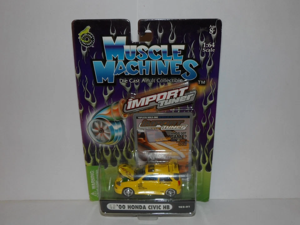 Funline Muscle Machines 00 Honda Civic HB yellow - Image 1 of 4