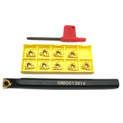 1Pcs SNR 0013M16 13mm CNC Internal Threading Tool Holder + 10Pcs MMT16IR AG60 - Image 1 of 4
