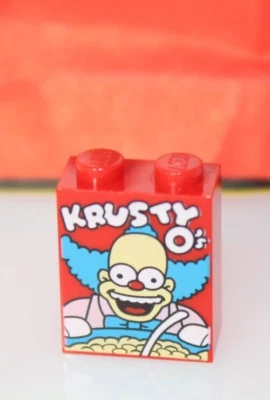 LEGO  71016 CEREAL  ~ Minifig Simpsons Krusty O's Cereal Food Brick - Image 1 of 3