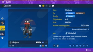 Shiny Quajutsu 6IV | LVL 100 | Pokemon Karmesin / Purpur / Scarlet - Bild 1 von 3