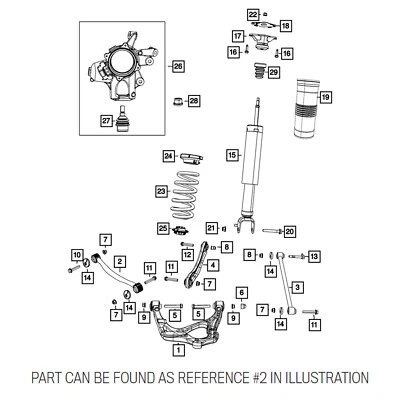 Genuíno OEM Mopar Alinhamento Cambagem Link Lateral Para Durango Grand Cherokee - Imagem 1 de 3