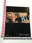 1-page clipping - womens Watch fashion model photo Anne Klein Print Ad